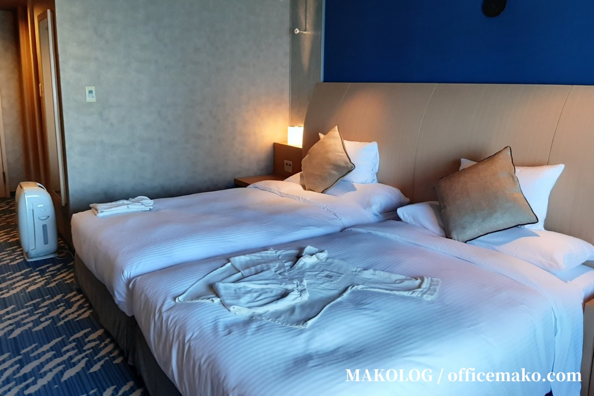 リーガロイヤルホテル大阪のナチュラルコンフォートフロア客室ベッド