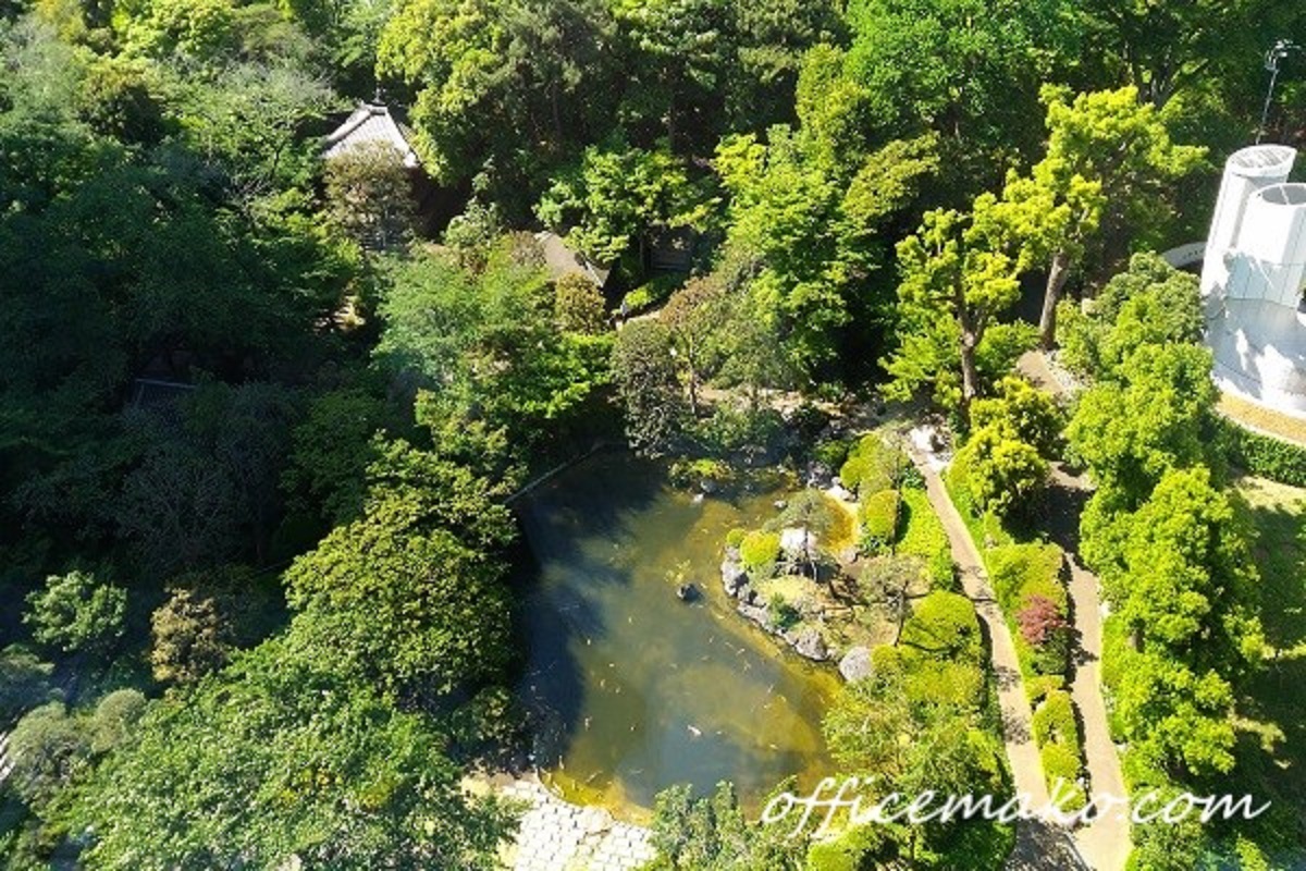 広大な日本庭園の画像