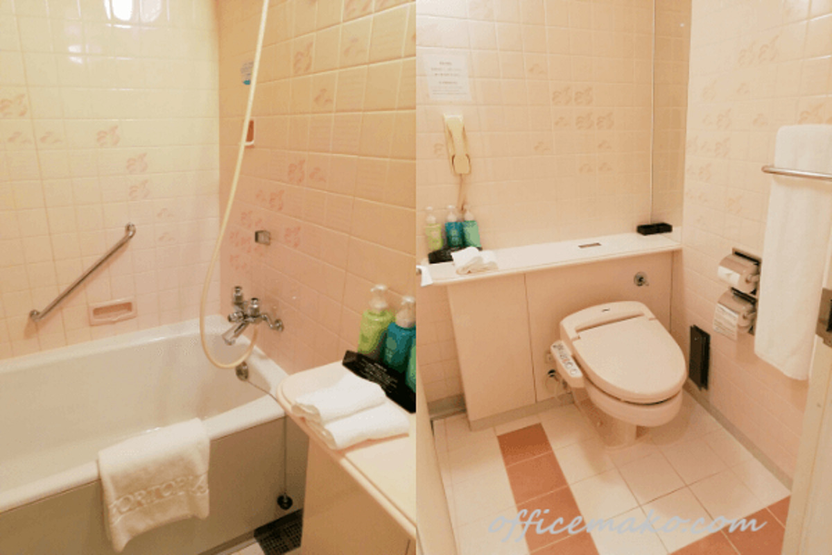 神戸ポートピアホテル客室内バスルームの画像